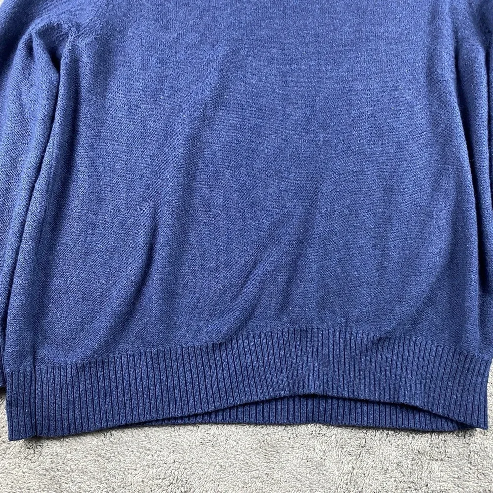 Banana Republic Luxury Blend Sweater Mens XL‎ Blue V-Neck Long Sleeve